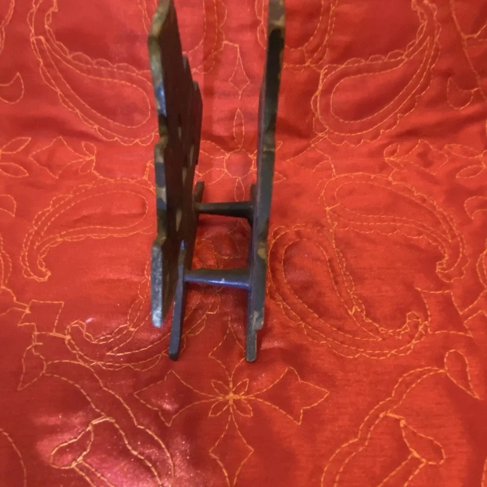 Vintage Israel NAPKIN HOLDER 12‎ Tribes of Israel BRASS Judaica Decor HAKULI